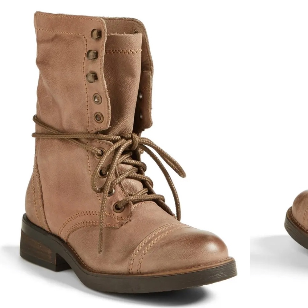 Steve Madden Combat Boots -NEVER WORN